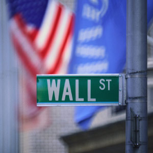 Image: Wall Street sign, Corbis SuperStock